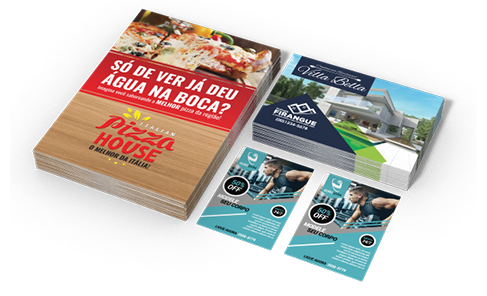 Folder Couchê 120g Sem Verniz 15x21cm - 4x4 - 40000 unid