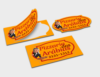 Adesivo de Papel 3x3cm - 4x0 - 100 unid