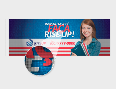 Adesivo Perfurado 110x40 cm - 4x0 - 20 unid