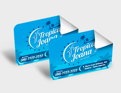  Adesivo em Vinil 4x5cm - 4x0 - 500 unid