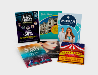 Cartaz/Folha Inteira/Pôster Sulfite 150g Sem Verniz 63x45cm - 4x4 - 100 unid