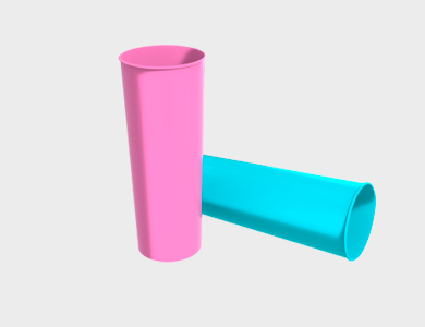 Copo Long Drink em Polímero para Sublimação 320ml - 126 unid