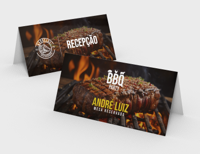 Display de Mesa com Arte Variável Tipo A em PVC 0,5mm Fosco Frente e Verso 26,7x11,4cm - 4x0 - 1 unid