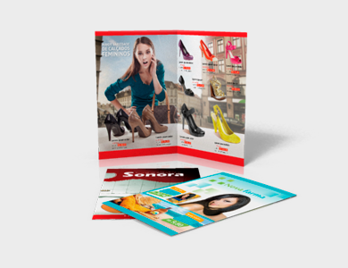 Encarte Supermercado/Loja Couchê 90g Sem Verniz 31x44cm - 4x4 - 500 unid