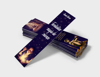 Marcador de Página Couchê 250g Verniz Total Frente 5x18cm - 4x1 - 1000 unid