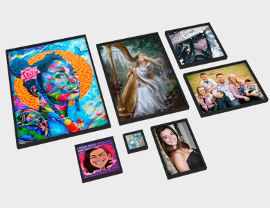 Quadro Decorativo com Moldura Caixa Alta com Acetato Adesivado com Laminação Fosca 60x40cm - 4x0 - 50 unid