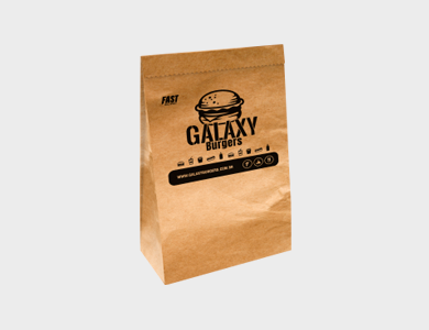Saco para Delivery Personalizado Médio até 10kg Papel Kraft 21x36x10cm - 1x0 - 250 unid
